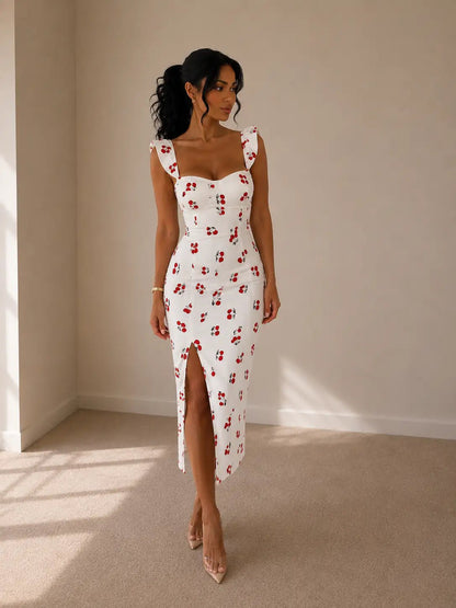 Bella Cherry Dress - Madame Linda